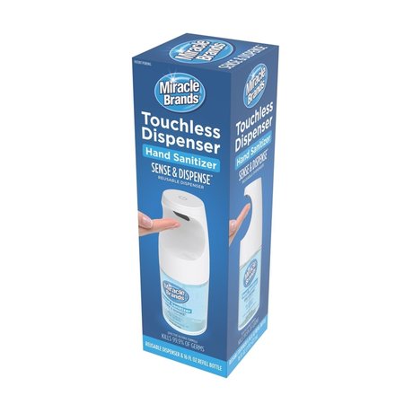 MIRACLE BRANDS Sense & Dispense Fresh Scent Touchless Hand Sanitizer Dispenser Gel 16 oz 3072